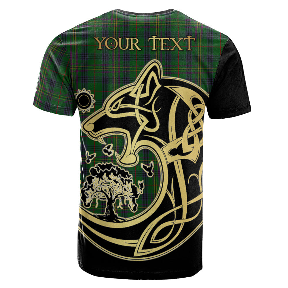 Printivon Kennedy Crest Celtic Wolf Tartan T Shirt Custom Your Text