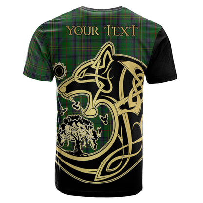 Printivon Kennedy Crest Celtic Wolf Tartan T Shirt Custom Your Text