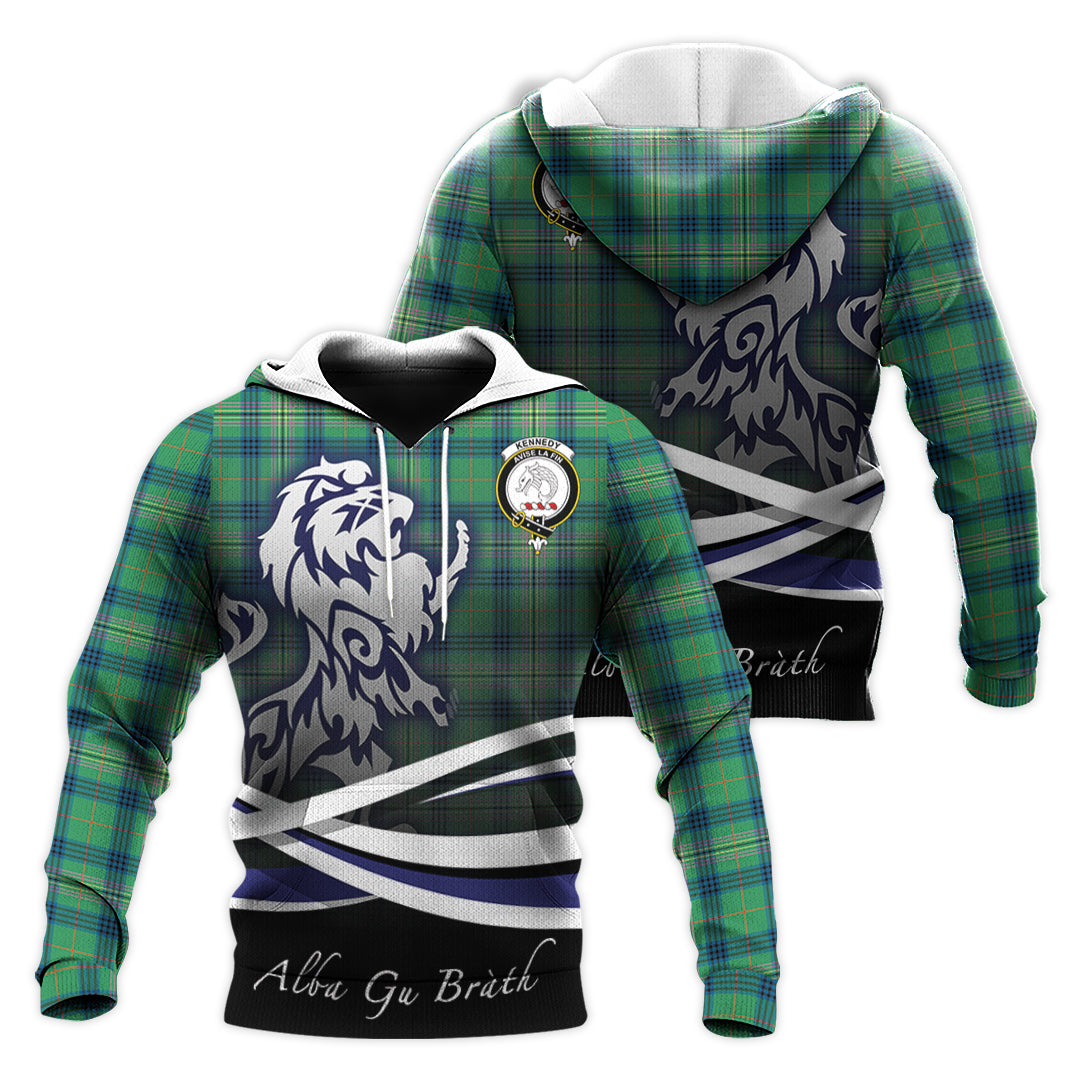 Printivon Kennedy Ancient Tartan Scottish Lion Hoodie
