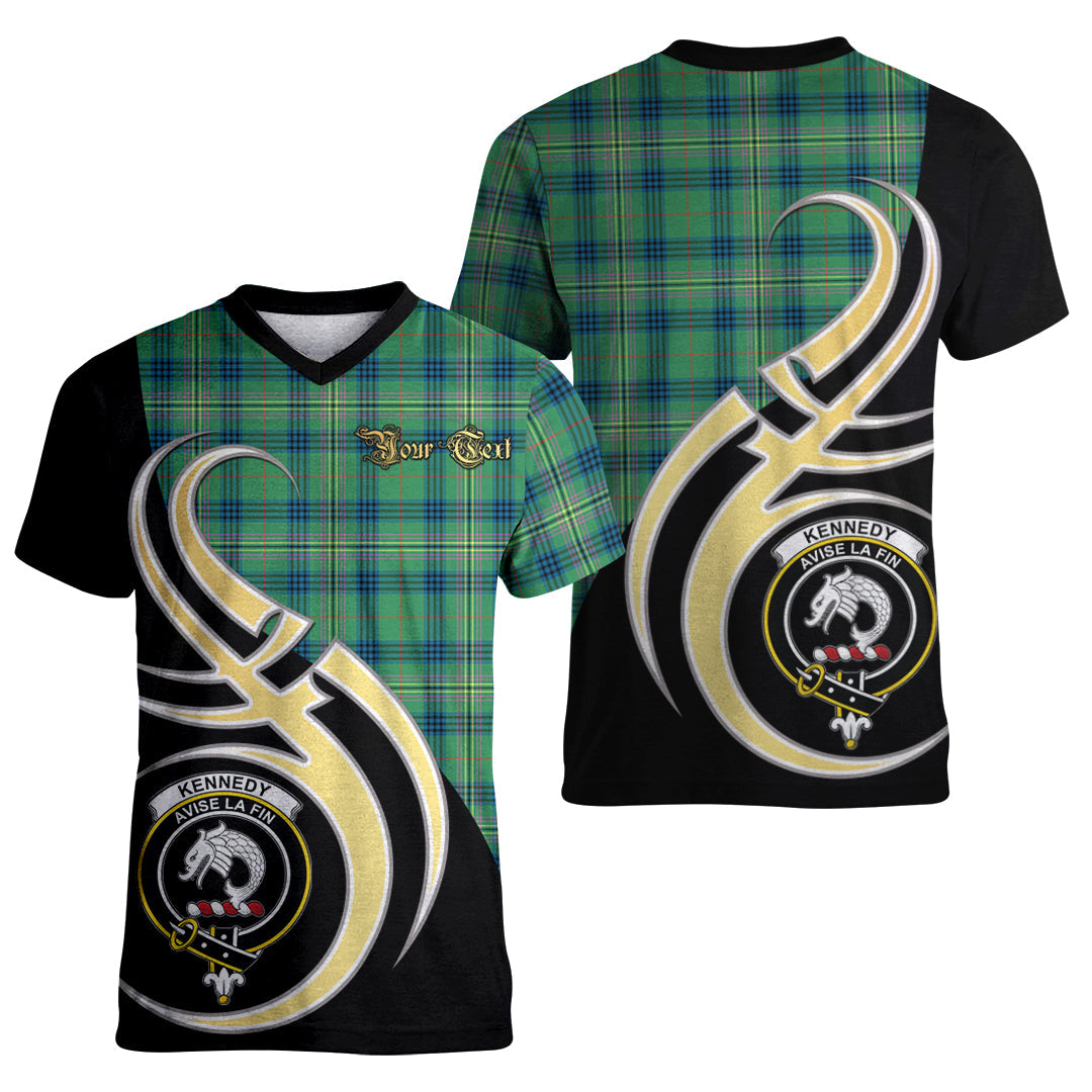 Printivon Kennedy Ancient Tartan Crest Believe In Me T Shirt