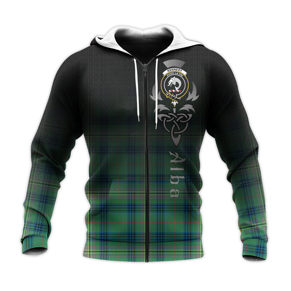 Printivon Kennedy Ancient Tartan Crest Alba Celtic Hoodie
