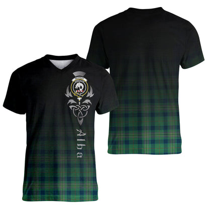 Printivon Kennedy Ancient Tartan Crest Alba Celtic T Shirt