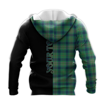 Printivon Kennedy Ancient Tartan Personalize Half Hoodie