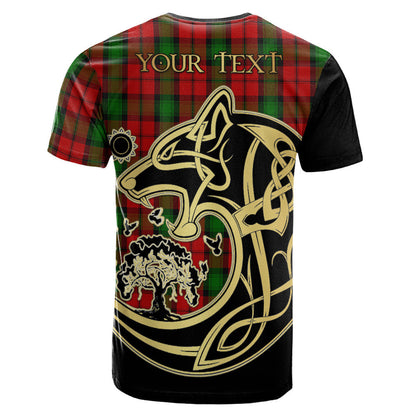Printivon Kerr Crest Celtic Wolf Tartan T Shirt Custom Your Text