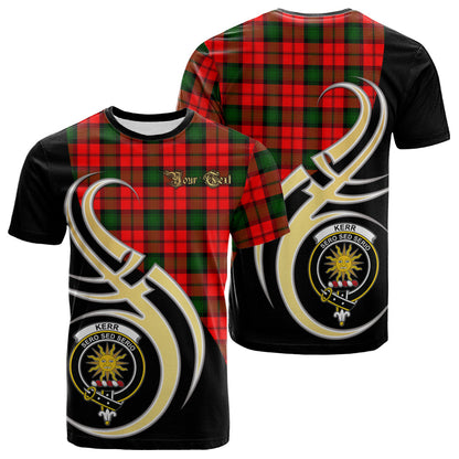 Printivon Kerr Modern Tartan Crest Believe In Me T Shirt