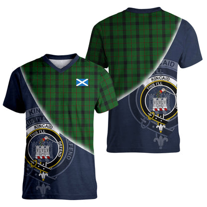 Printivon Kincaid Tartan Scottish Crest T Shirt