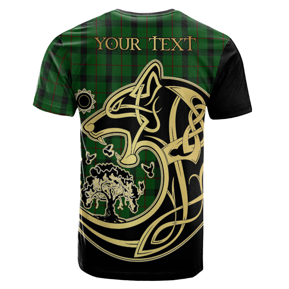 Printivon Kincaid Crest Celtic Wolf Tartan T Shirt Custom Your Text