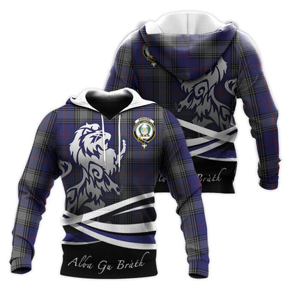Printivon Kinnaird Tartan Scottish Lion Hoodie