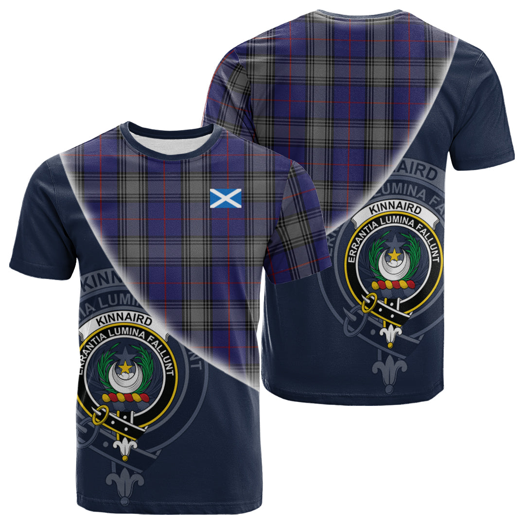 Printivon Kinnaird Tartan Scottish Crest T Shirt