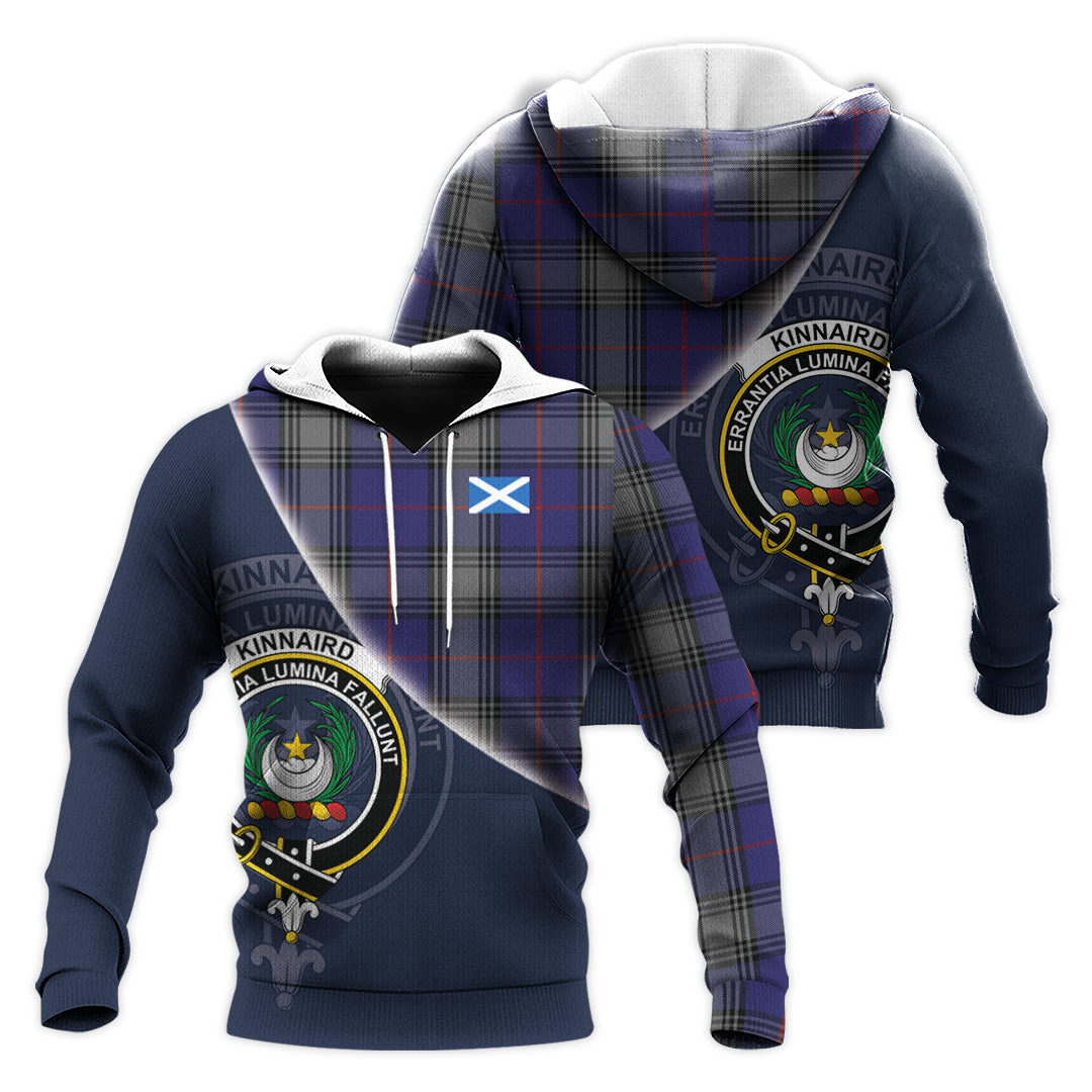 Printivon Kinnaird Tartan Scottish Crest Hoodie
