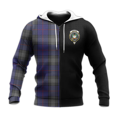 Printivon Kinnaird Tartan Personalize Half Hoodie