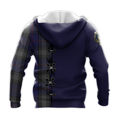 Printivon Kinnaird Tartan Hoodie Lion Rampant And Celtic Thistle Style