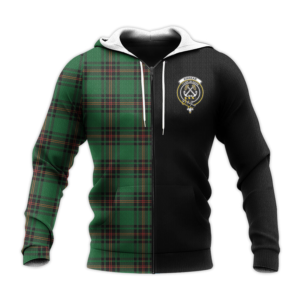 Printivon Kinnear Tartan Personalize Half Hoodie