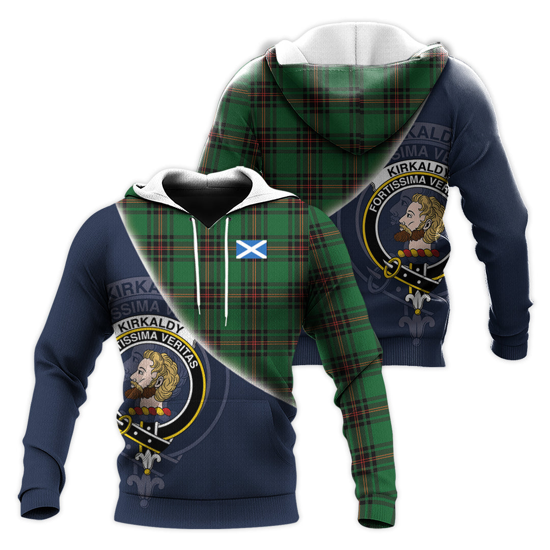Printivon Kirkcaldy Tartan Scottish Crest Hoodie