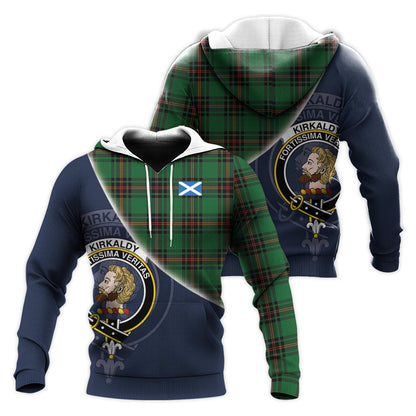 Printivon Kirkcaldy Tartan Scottish Crest Hoodie