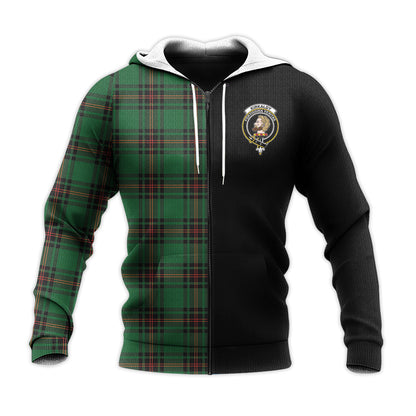 Printivon Kirkcaldy Tartan Personalize Half Hoodie