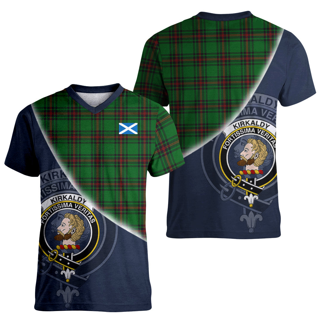 Printivon Kirkcaldy Tartan Scottish Crest T Shirt