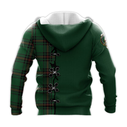 Printivon Kirkcaldy Tartan Hoodie Lion Rampant And Celtic Thistle Style