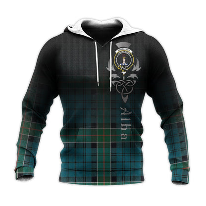 Printivon Kirkpatrick Tartan Crest Alba Celtic Hoodie