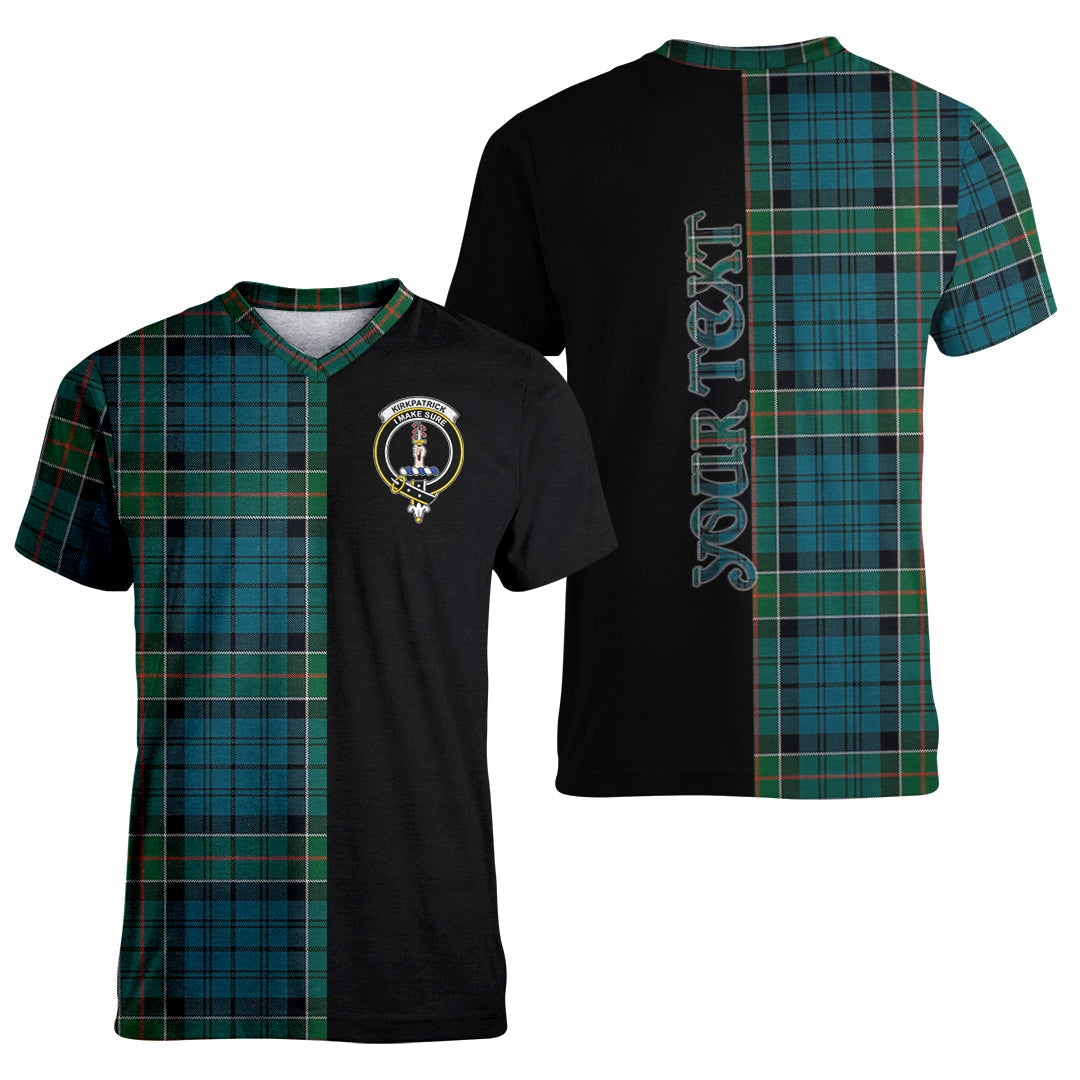 Printivon Kirkpatrick Tartan Personalize Half T shirt