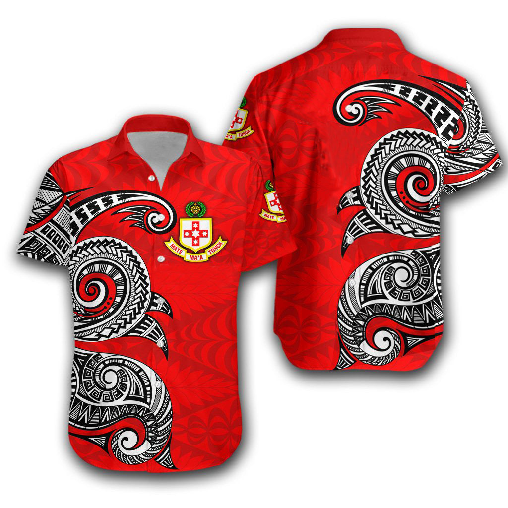 Kolisi Tonga Hawaiian Shirt Mate Maa Tonga Polynesian Waves Style NO.1