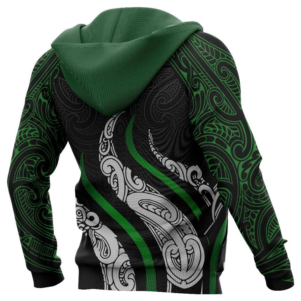 New Zealand Aotearoa Hoodie NZ Silver Fern Zip Hoodie All Over Print
