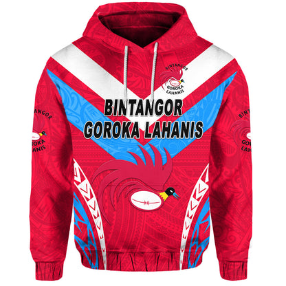 Papua New Guinea Bintangor Goroka Lahanis Hoodie Rugby Original Style Red