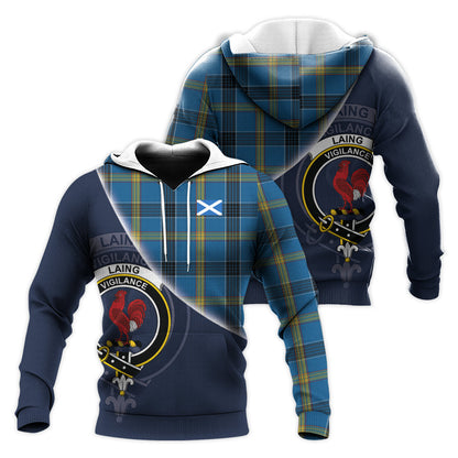 Printivon Laing Tartan Scottish Crest Hoodie