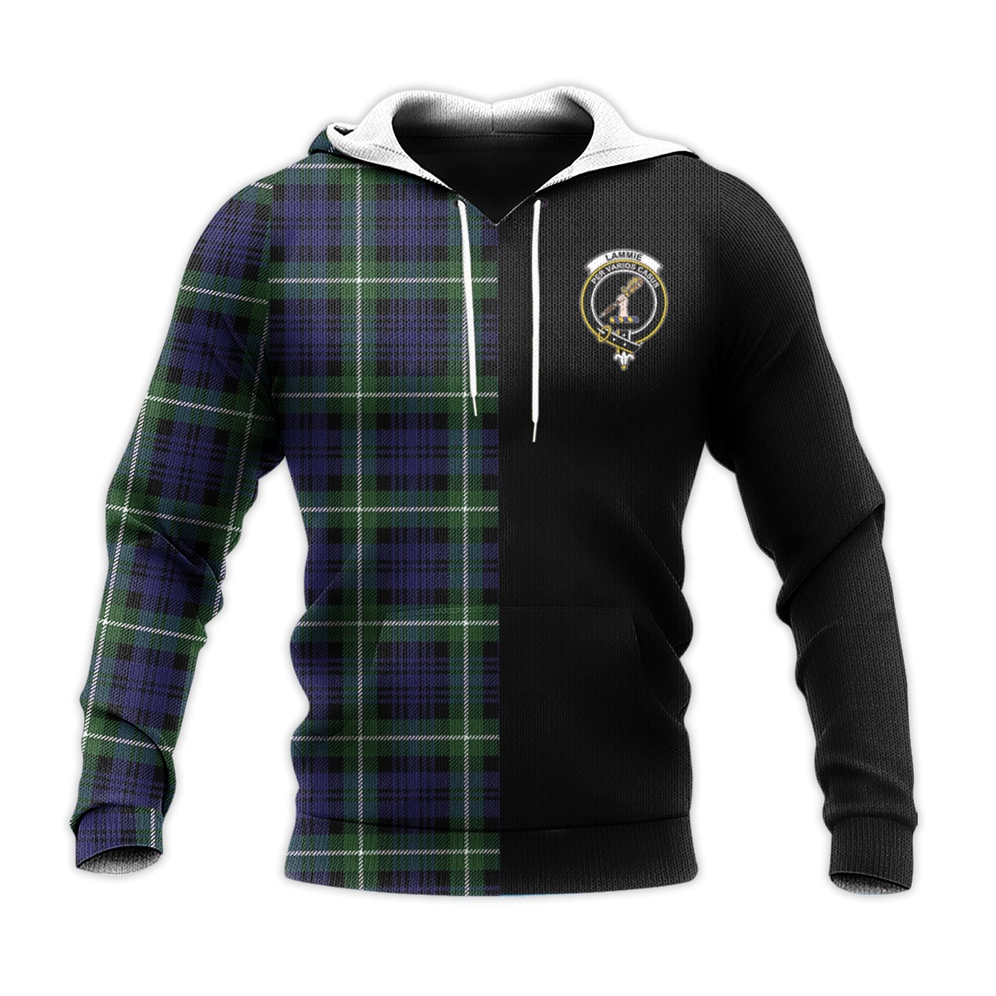 Printivon Lammie Tartan Personalize Half Hoodie