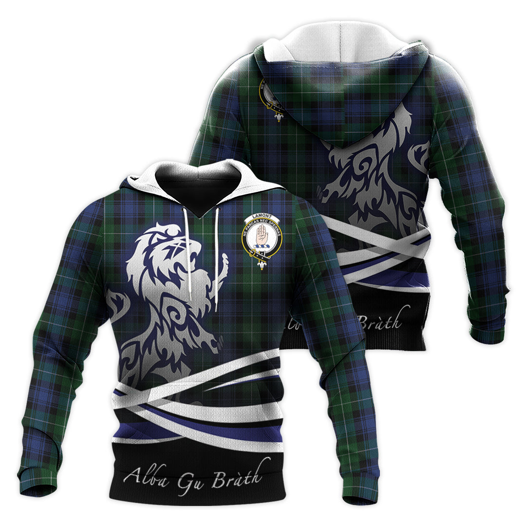 Printivon Lamont 2 Tartan Scottish Lion Hoodie