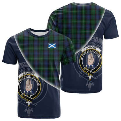 Printivon Lamont 2 Tartan Scottish Crest T Shirt