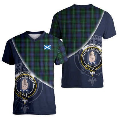 Printivon Lamont 2 Tartan Scottish Crest T Shirt