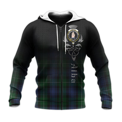 Printivon Lamont 2 Tartan Crest Alba Celtic Hoodie