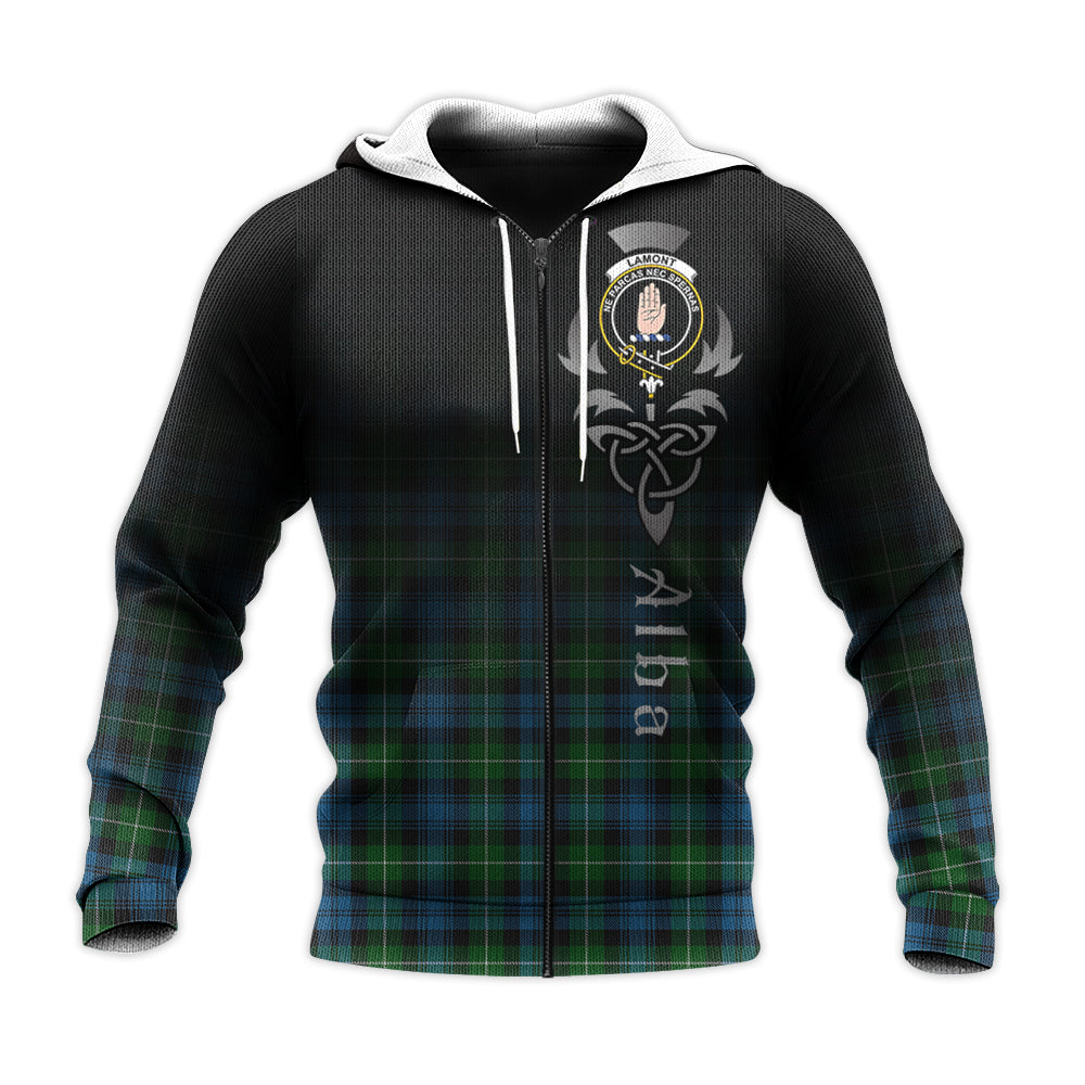 Printivon Lamont Tartan Crest Alba Celtic Hoodie