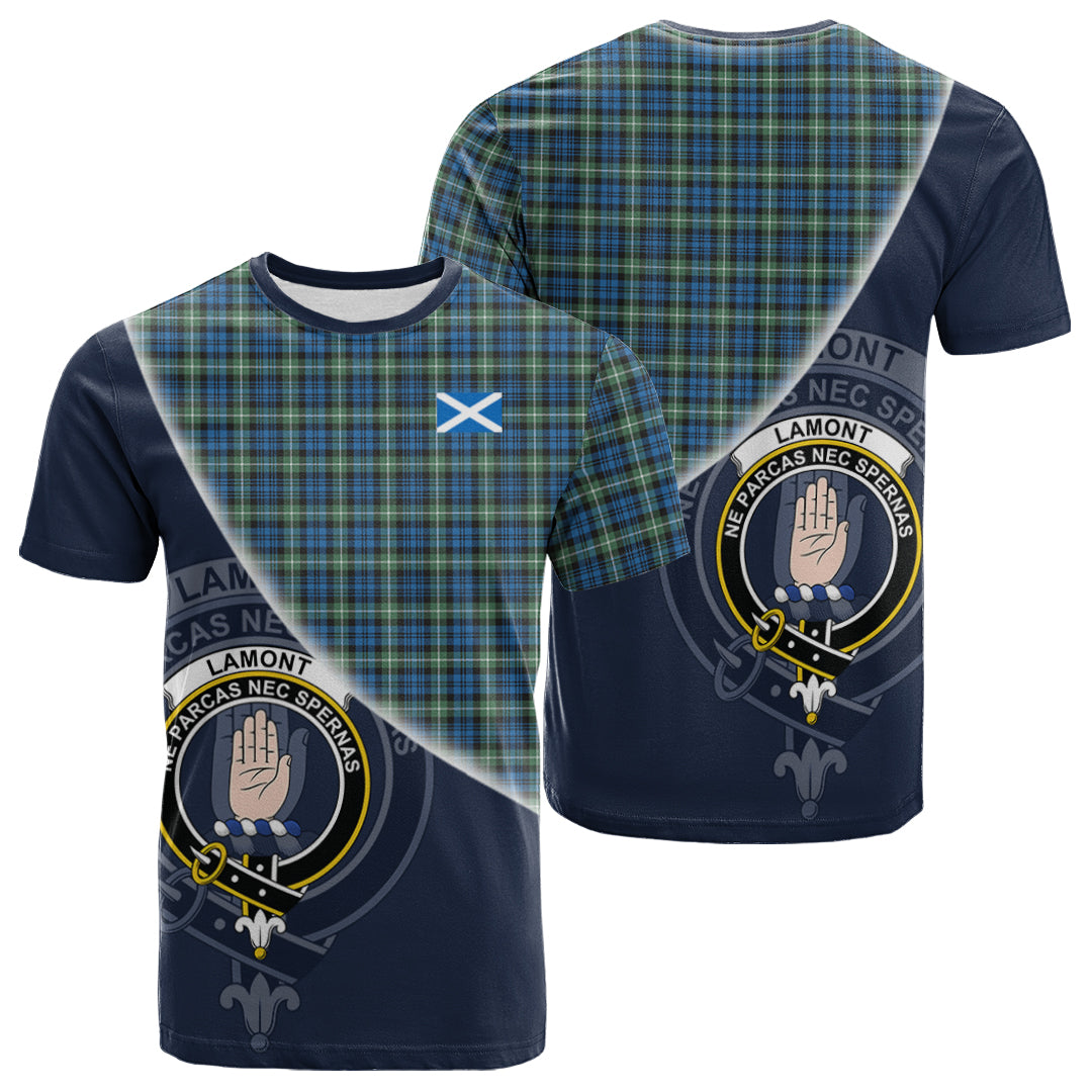 Printivon Lamont Ancient Tartan Scottish Crest T Shirt