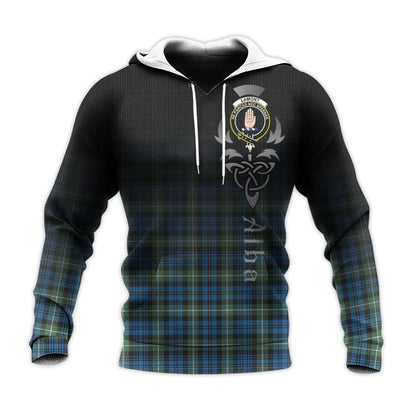 Printivon Lamont Ancient Tartan Crest Alba Celtic Hoodie
