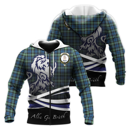 Printivon Lamont Ancient Tartan Scottish Lion Hoodie