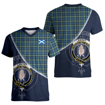 Printivon Lamont Ancient Tartan Scottish Crest T Shirt
