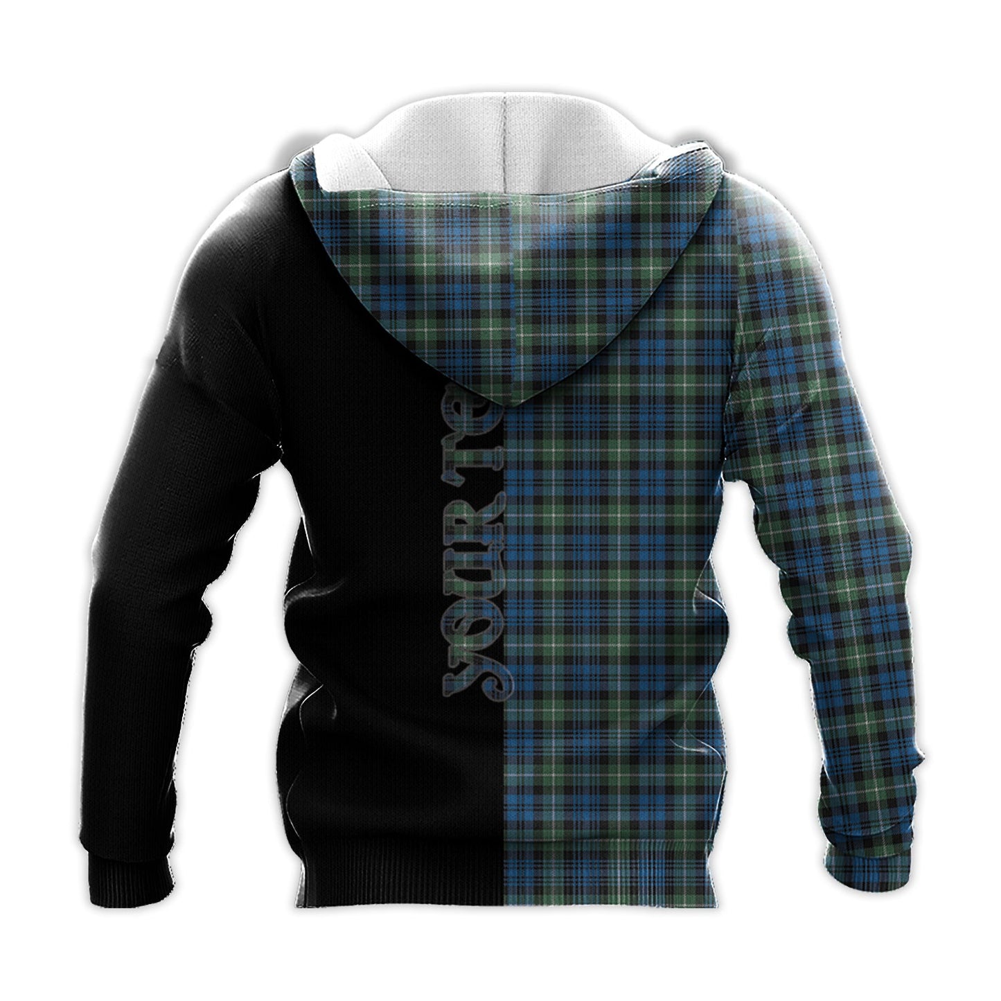 Printivon Lamont Ancient Tartan Personalize Half Hoodie