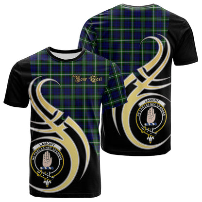 Printivon Lamont Modern Tartan Crest Believe In Me T Shirt