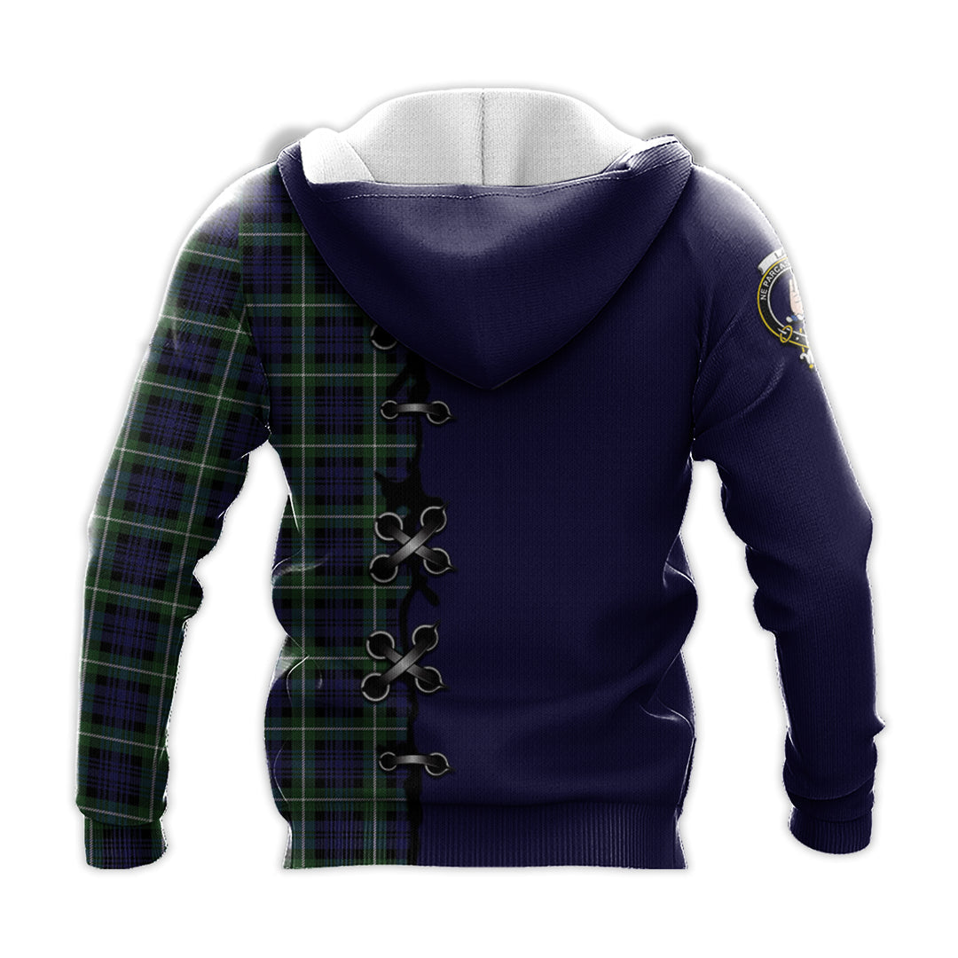 Printivon Lamont Modern Tartan Hoodie Lion Rampant And Celtic Thistle Style