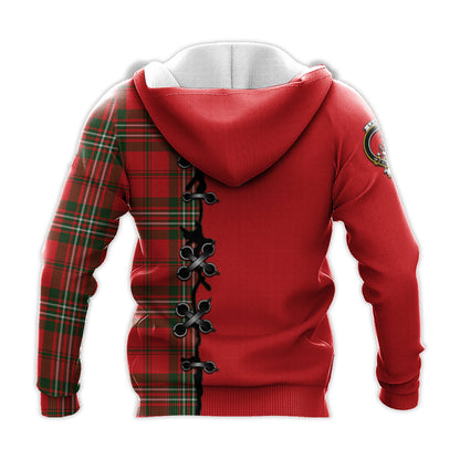 Printivon Langlands Tartan Hoodie Lion Rampant And Celtic Thistle Style