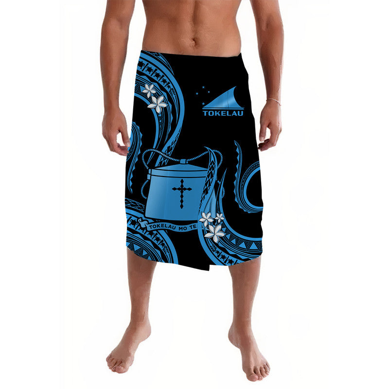 Tokelau Lavalava Tokelauan Tatau With Badge Blue