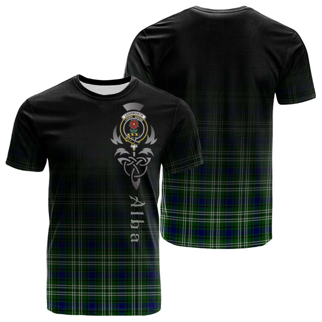 Printivon Learmonth Tartan Crest Alba Celtic T Shirt