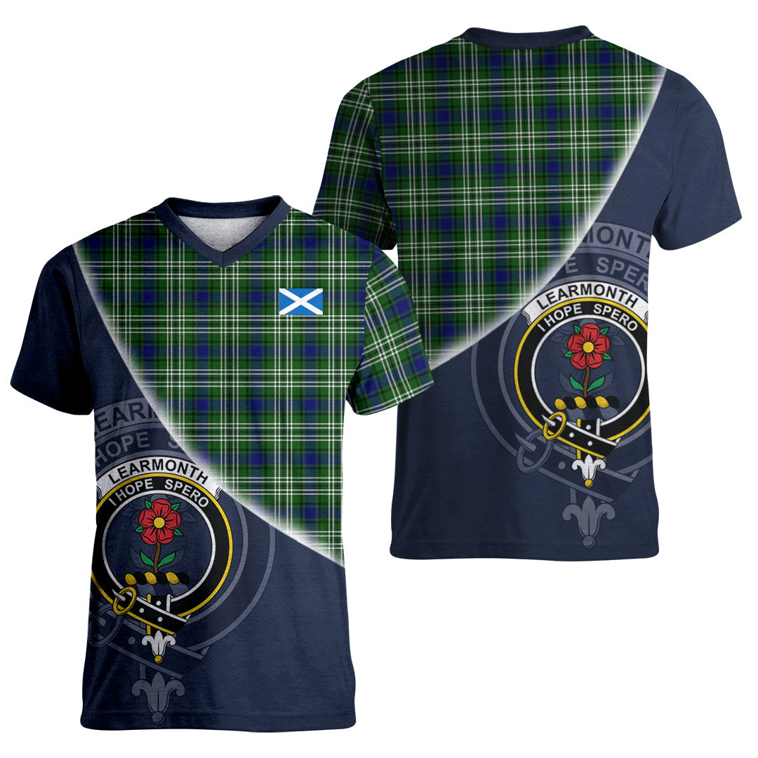 Printivon Learmonth Tartan Scottish Crest T Shirt
