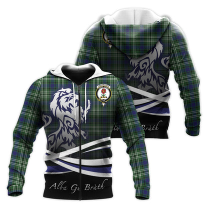 Printivon Learmonth Tartan Scottish Lion Hoodie