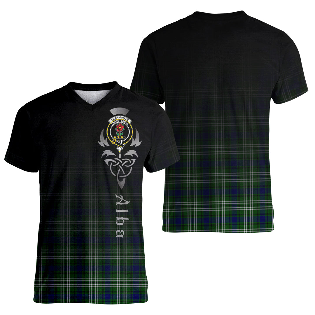 Printivon Learmonth Tartan Crest Alba Celtic T Shirt