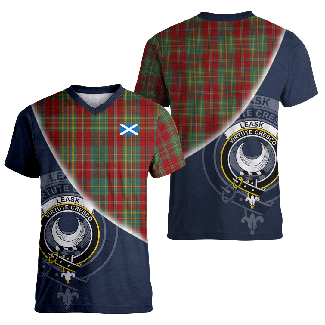 Printivon Leask Tartan Scottish Crest T Shirt