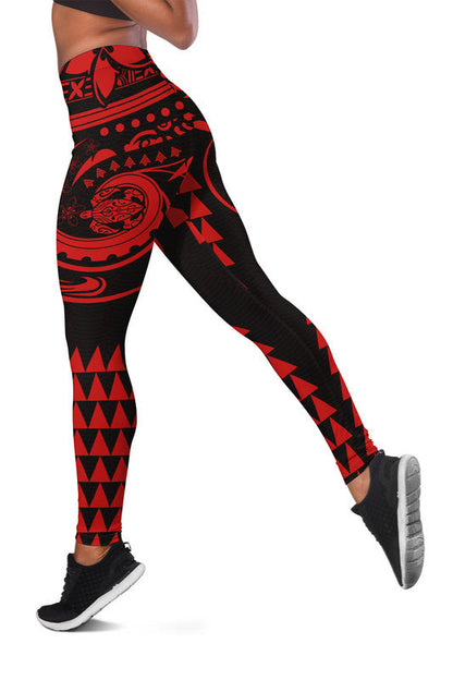 Kakau Hawaiian Polynesian Legging Red