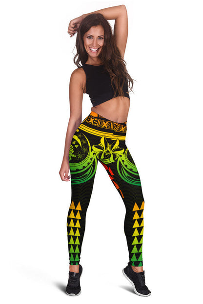 Kakau Hawaiian Polynesian Legging Reggae